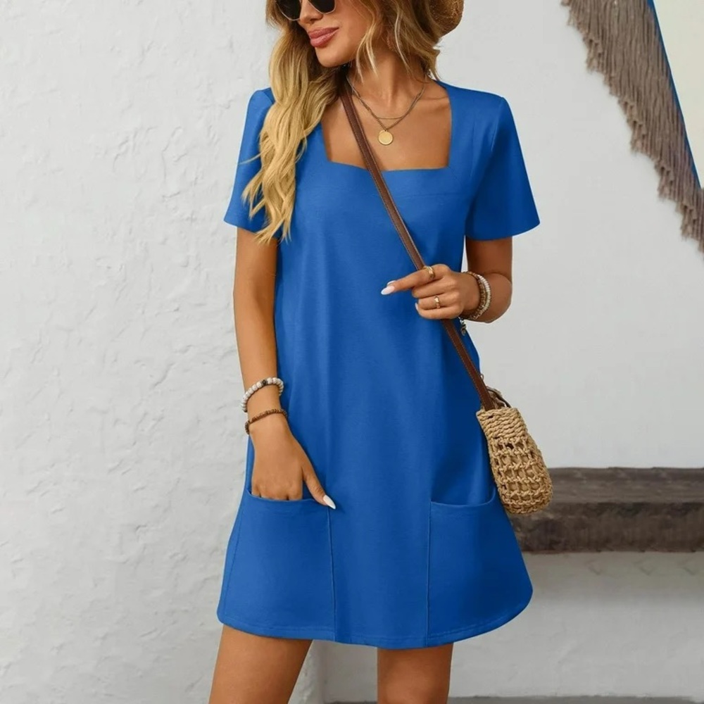 Epretty Blue Casual Dress